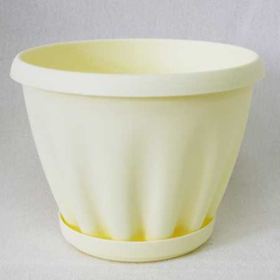 Горшок "Знатный" 0,45л d110мм желтый