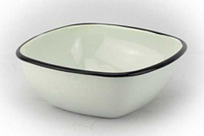 Миска эмал   1,0л б/рис квадр. 0307К/М