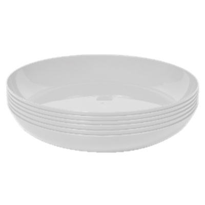 Тарелка круглая d185мм 6 шт. (белый) (то)