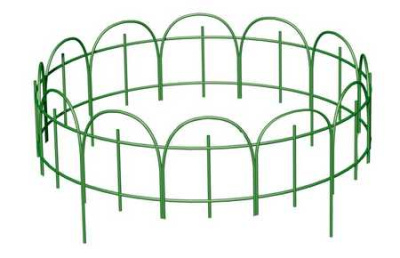 Заборчик  для  клумбы  «Широкий»  4 секции высота 750мм диаметр 1250мм