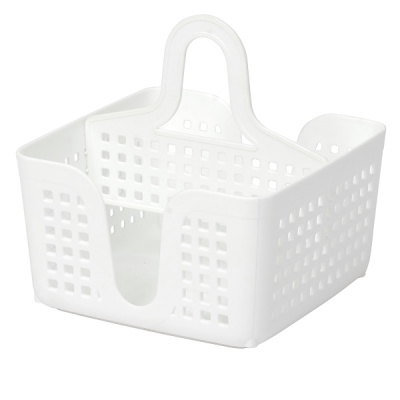 Органайзер "Лофт" с перегородкой 150х150х160мм (белый) (то)