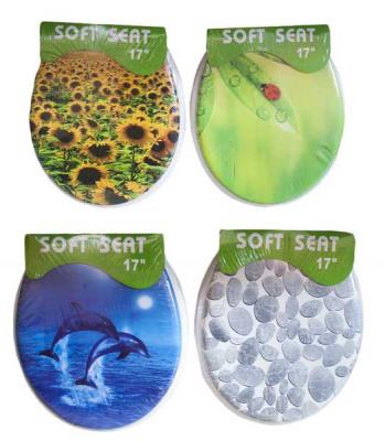 Сиденье для унитаза мягкое ЛЮКС (пышное)