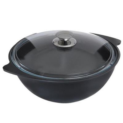 Казан для плова 4,5л со стеклянной крышкой АП