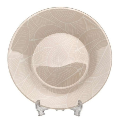 Тарелка упроч. Ливс беж.195 мм 2цв. (рис.41547)
