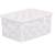 Корзинка "Ромашки" 3л 235х173х105мм с крышкой (белый) (то)