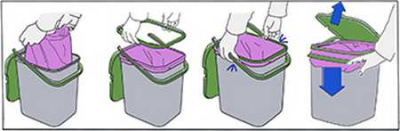 Контейнер для мусора  ПУРО 18л. (то)