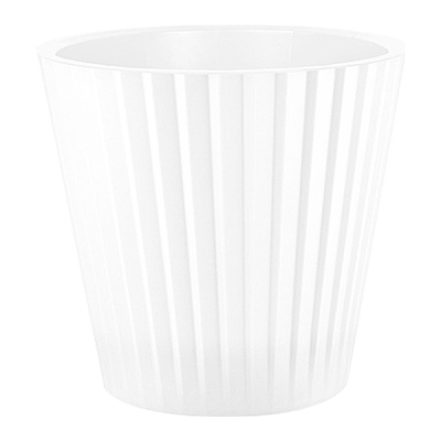 Горшок для цветов Sand D160мм, 2л c дренажной вставкой белый жемчуг (то)