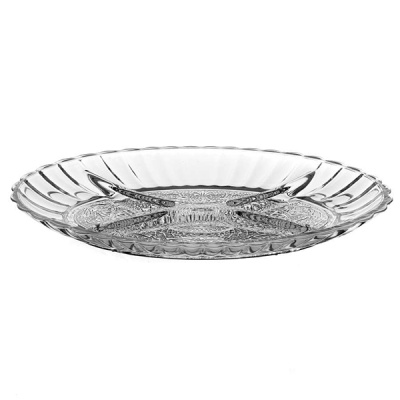 Блюдо овал.с раздел.2 шт. 220*156 мм (КОНЬЯ-ФД)