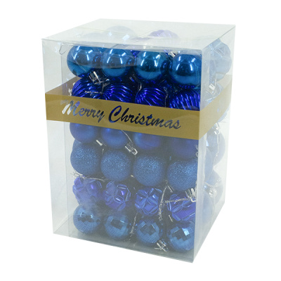 Шарики елочные набор 48шт (4см-24шт/6см-24шт)
