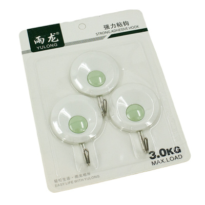 Крючки фигурные 3шт (пластик, металл)