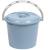 Ведро 10л с крышкой (серо-синий)