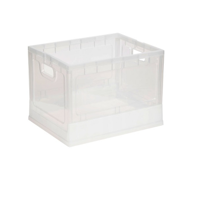 Ящик складной на колесах 435х335х312мм (прозрачный) (то)