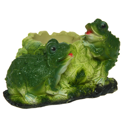 Кашпо "Жабы с капустой"