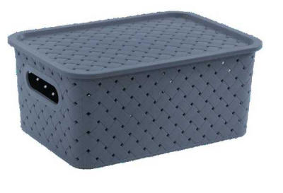 Корзинка "Береста" 3л 235х173х105мм с крышкой (космик)