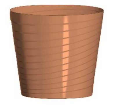 Горшок "Верона", D17 без поддона 2,7л фрапе (то)