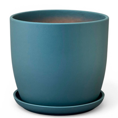 Горшок Глянец верона серый матовый 15см (ГЛ419/2)