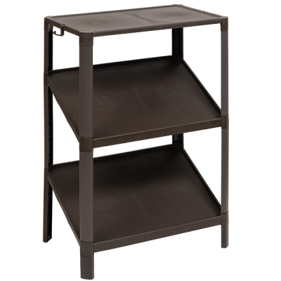 Этажерка для обуви VIKEA compact 3-х ярусная (венге) (то)