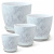 Комплект горшков Шёлк бутон белый кмпт из 4-х (РС 70)