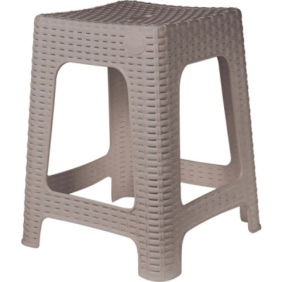 Табурет квадратный Rattan (363х363х448мм) французский платан (то)