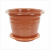 Горшок цв. с поддоном "Виола" 5л (корич.)(то)