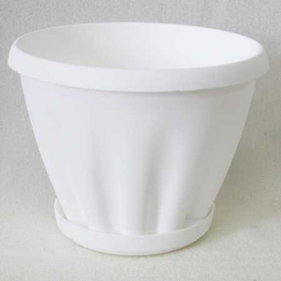 Горшок "Знатный" 6,7л d270мм белый