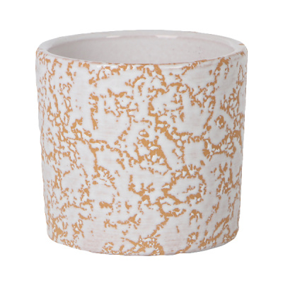 Кашпо керамическое. Маджента бежевый тубус mini ( 0,15 л.)