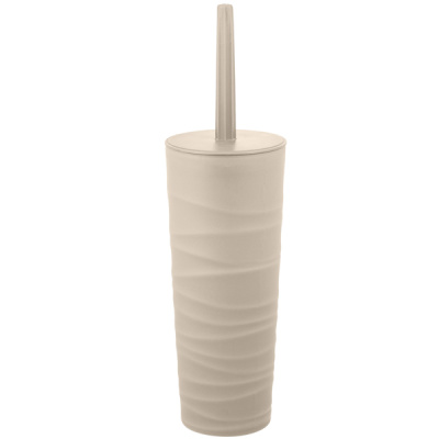 Комплект WC (ершик+подставка) Keeplex Wave бежевый топаз (то)