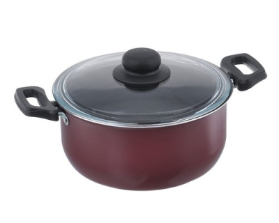 Кастрюля ЭКСПЕРТ 3,5л, D-220мм, стеклянная крышка