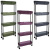 Этажерка 4-х ярусная узкая 40*14*80см (пластик, металл) 