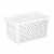 Корзина "Мираж"  290х190х150мм (с крышкой) (белый) (то)