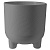 Горшок Фита 1,45л с вкладкой Серый муссон