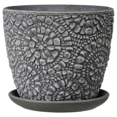 Горшок Песок серый бутон №8