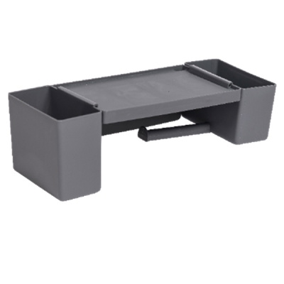 Держатель для туалетной  бумаги 3 в 1 (серый) (то)