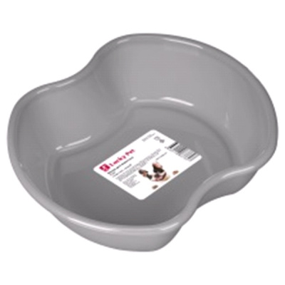 Миска для животных LUCKY PET 0,8л (серый)(то)