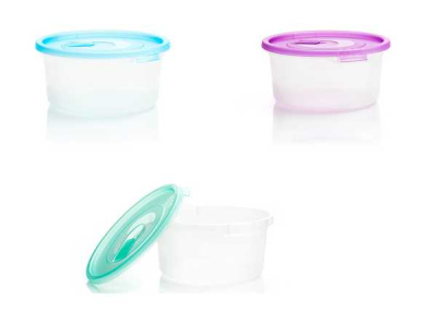 Контейнер для СВЧ 0,8л кругл. с клапаном (то)