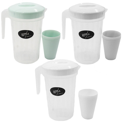 Кувшин 2,5л + стаканы 280мл 4шт (пластик)