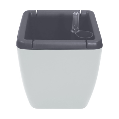 Горшок с автополивом Munchen 5л/2,2л квадратный со вставкой утренний туман (то)