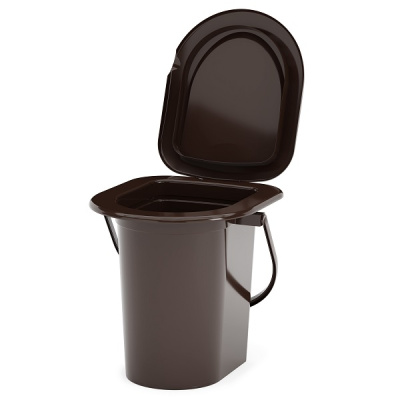Ведро-туалет 17л. (корич.) (то)