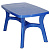 Стол Садовый 1350*805*730  синий (то)
