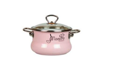 Кастрюля-тор 2л "Maestro" розов., салат