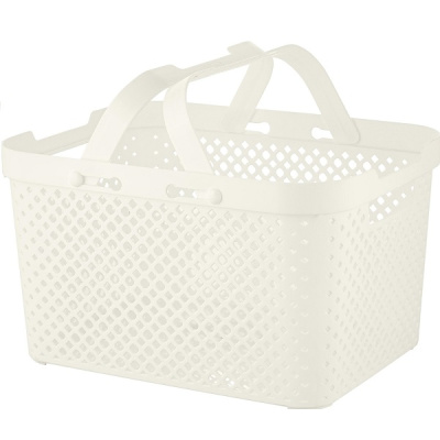 Корзинка STOCKHOLM 260х192х137мм (с руч.) 5л молочный туман (то)