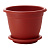 Горшок для цветов Борнео 43см/25,8л с подставкой №8 терракотовый (то)
