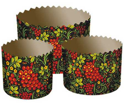 Форма для выпечки маленькая  Хохлома-ягоды