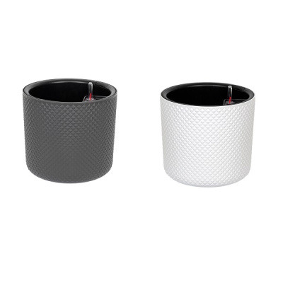 Кашпо ФАСЕТ D280мм 8л/13,5л с вставкой и с автополивом (то)