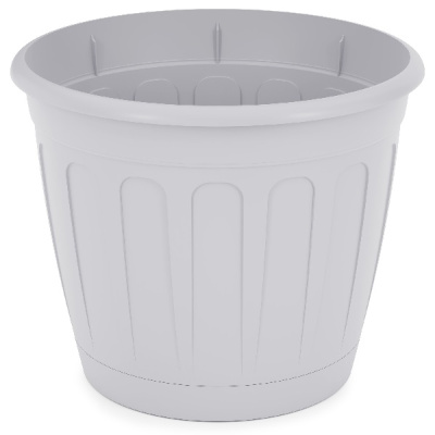 Горшок цв. "Дионис" 3,6л. с поддоном (серый)(то)