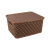 Корзина "Плетенка" 350х290х175 с крышкой (коричневый) (то)