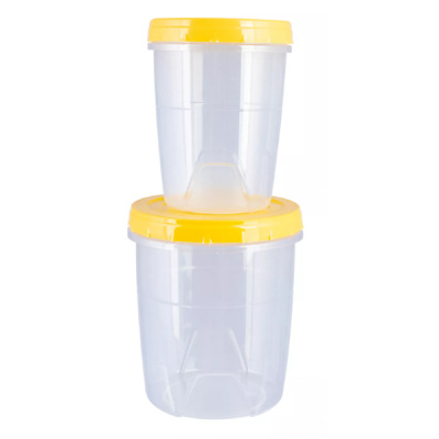 Набор банок 2шт.с закруч. крышкой 0,6л.+1,3л. (то)