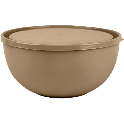 Салатник Galaxy 4л с крышкой шоколадный мокко (то)