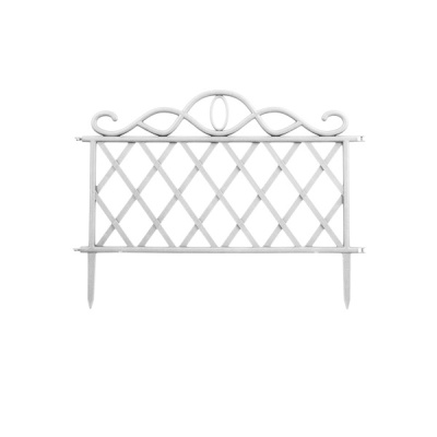 Заборчик садовый (5 секций) (белый)(то)