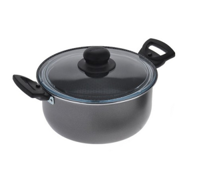 Кастрюля ДИСКАВЕРИ 4,5л, D-240мм, стеклянная крышка